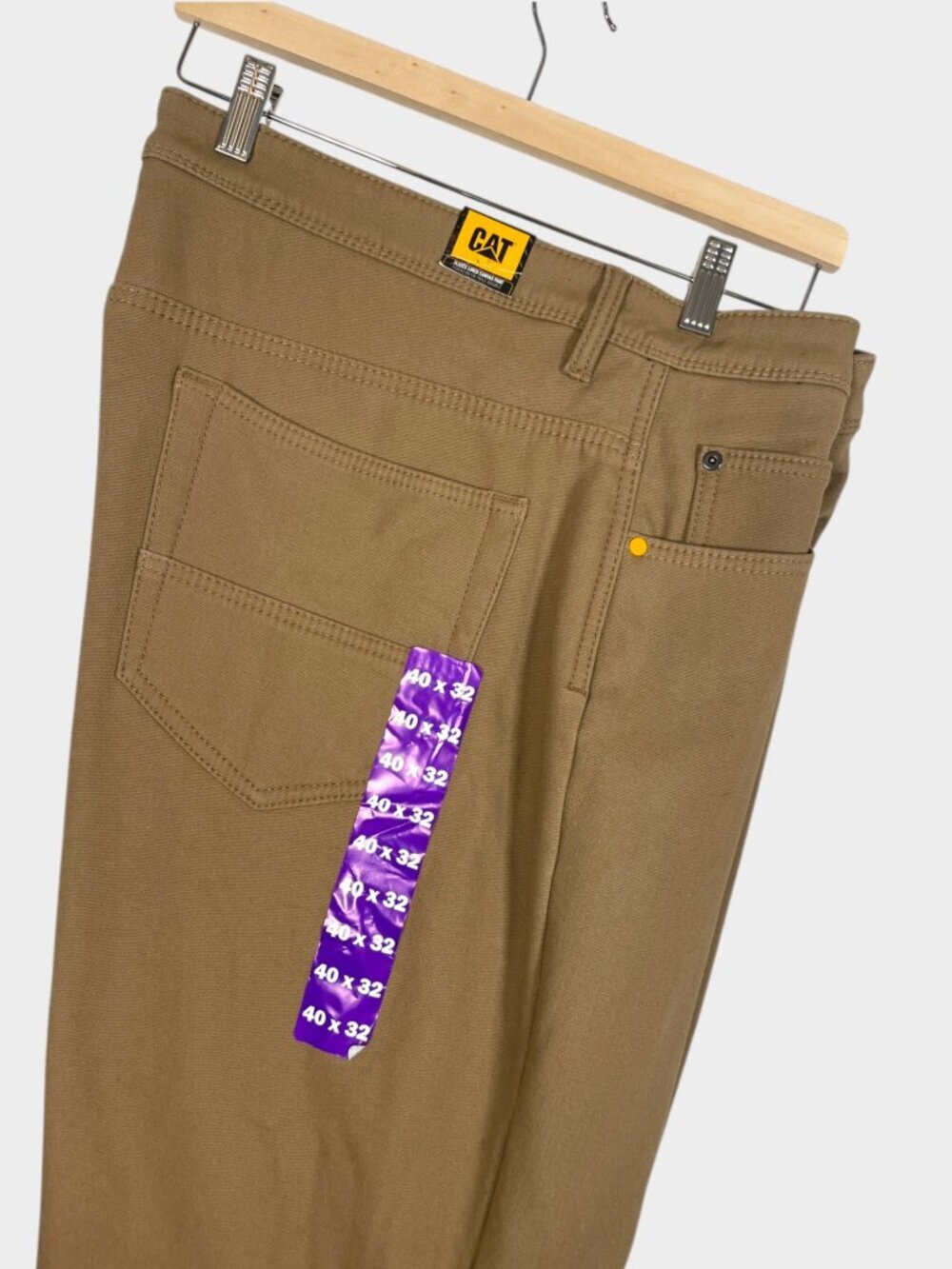 CAT Fleece Lined Canvas Pants Men's 40 x 32 NEW